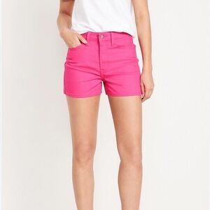Old Navy Pink High Waisted WOW Jean Shorts NWT Size 4